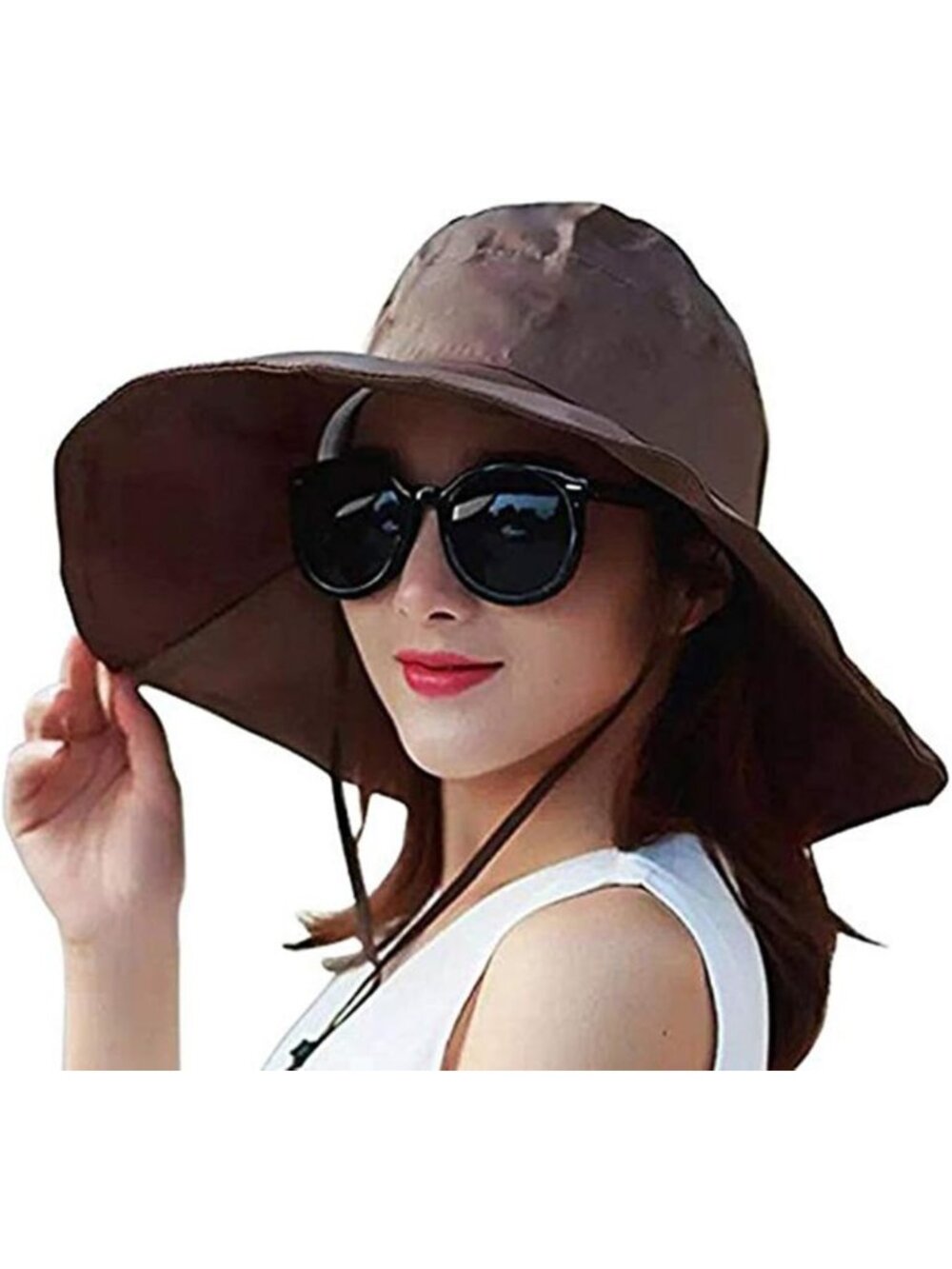 Summer UV Protection Wide Brim Hat - Foldable Bucket Hat for Sun Safety